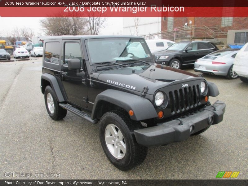 Black / Dark Slate Gray/Medium Slate Gray 2008 Jeep Wrangler Rubicon 4x4