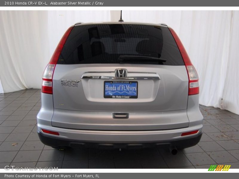 Alabaster Silver Metallic / Gray 2010 Honda CR-V EX-L