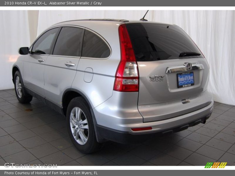 Alabaster Silver Metallic / Gray 2010 Honda CR-V EX-L