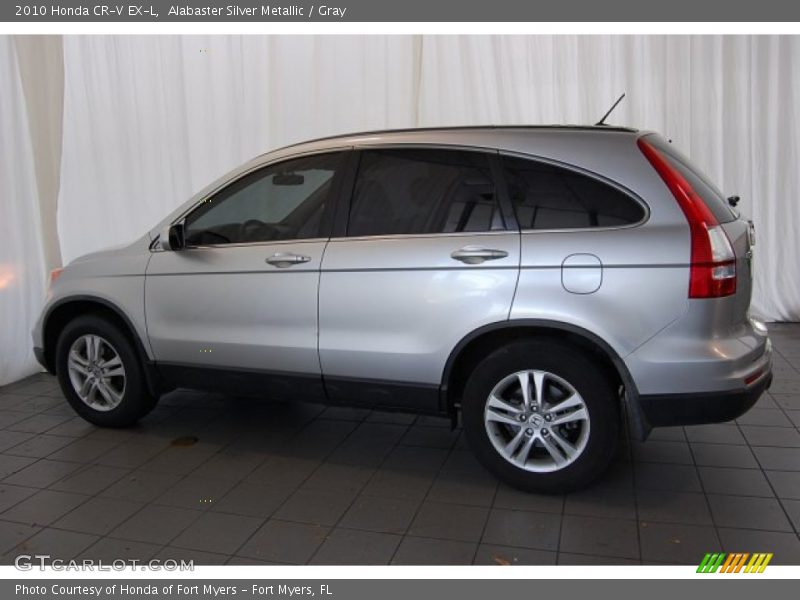 Alabaster Silver Metallic / Gray 2010 Honda CR-V EX-L
