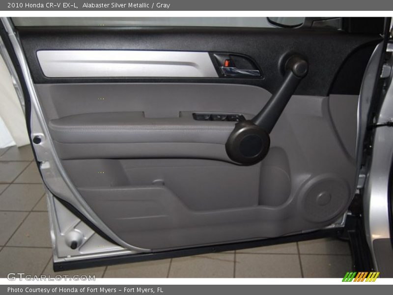 Alabaster Silver Metallic / Gray 2010 Honda CR-V EX-L