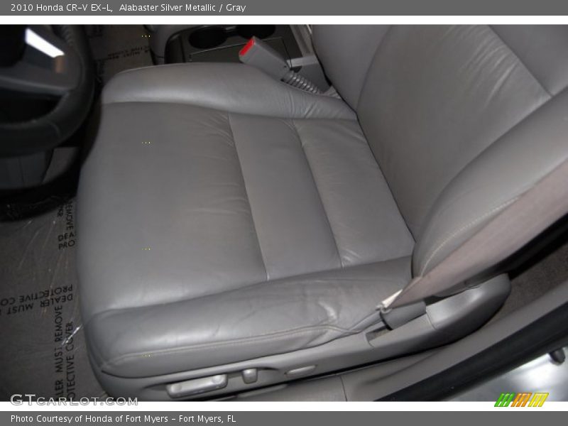 Alabaster Silver Metallic / Gray 2010 Honda CR-V EX-L