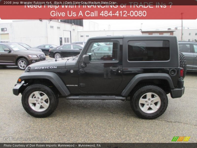 Black / Dark Slate Gray/Medium Slate Gray 2008 Jeep Wrangler Rubicon 4x4
