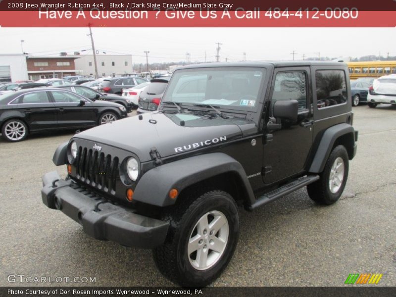 Black / Dark Slate Gray/Medium Slate Gray 2008 Jeep Wrangler Rubicon 4x4