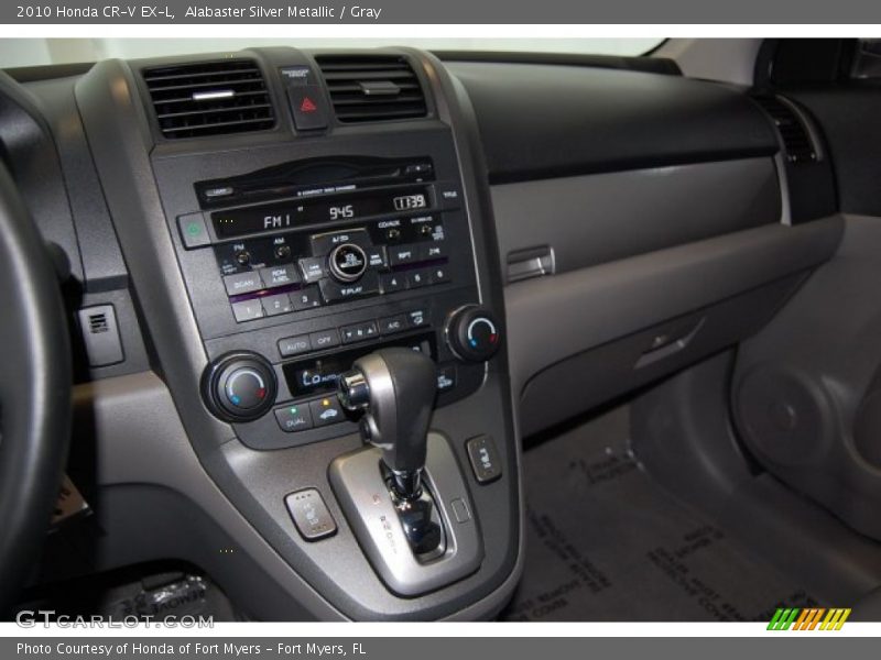 Alabaster Silver Metallic / Gray 2010 Honda CR-V EX-L