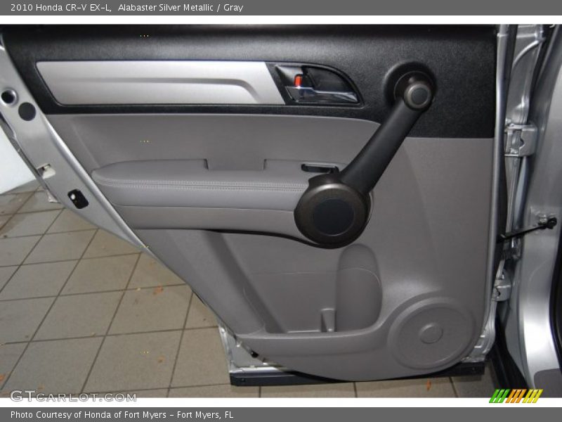 Alabaster Silver Metallic / Gray 2010 Honda CR-V EX-L