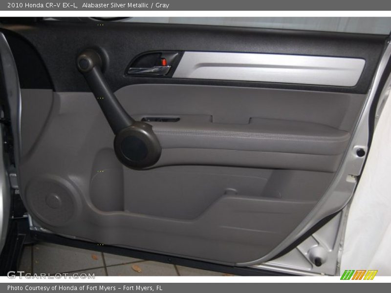 Alabaster Silver Metallic / Gray 2010 Honda CR-V EX-L