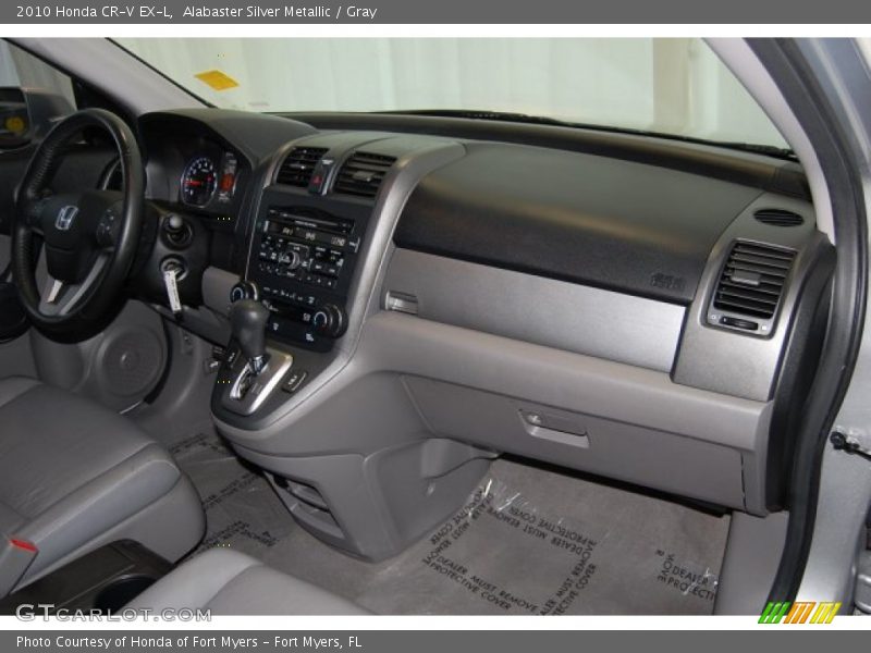 Alabaster Silver Metallic / Gray 2010 Honda CR-V EX-L