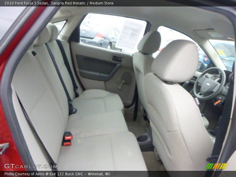 Sangria Red Metallic / Medium Stone 2010 Ford Focus S Sedan