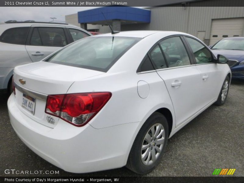 Summit White / Jet Black/Medium Titanium 2011 Chevrolet Cruze LS