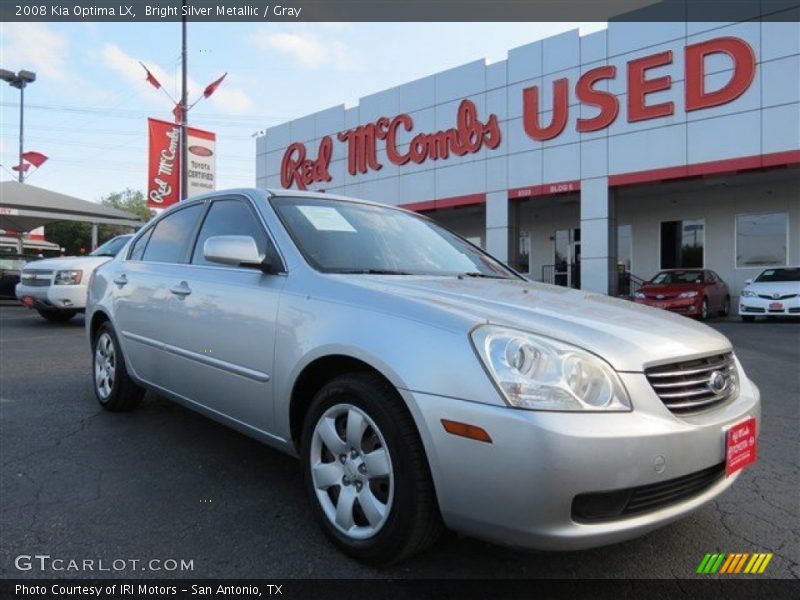 Bright Silver Metallic / Gray 2008 Kia Optima LX