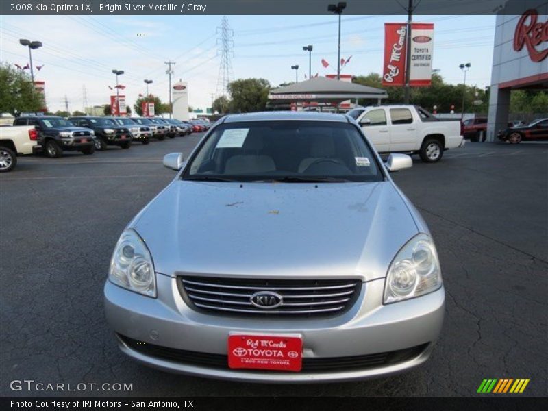 Bright Silver Metallic / Gray 2008 Kia Optima LX