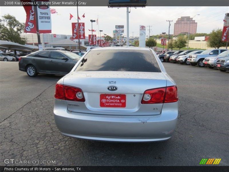 Bright Silver Metallic / Gray 2008 Kia Optima LX