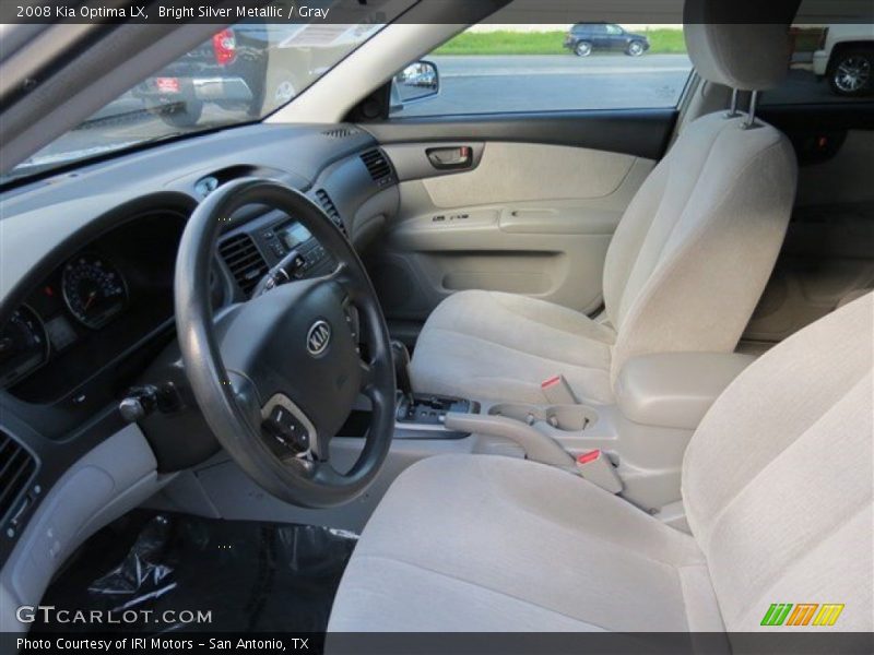 Bright Silver Metallic / Gray 2008 Kia Optima LX