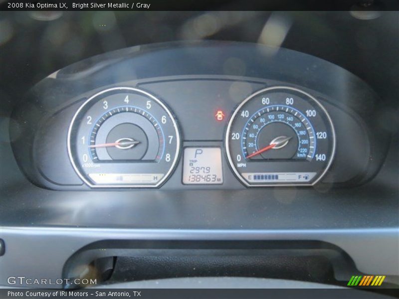 Bright Silver Metallic / Gray 2008 Kia Optima LX