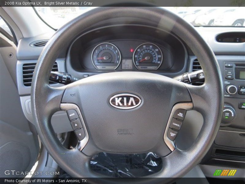 Bright Silver Metallic / Gray 2008 Kia Optima LX