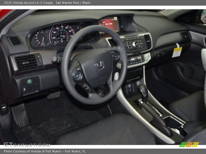 San Marino Red / Black 2015 Honda Accord LX-S Coupe