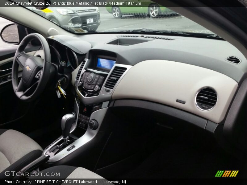 Atlantis Blue Metallic / Jet Black/Medium Titanium 2014 Chevrolet Cruze LS