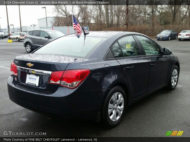 Atlantis Blue Metallic / Jet Black/Medium Titanium 2014 Chevrolet Cruze LS
