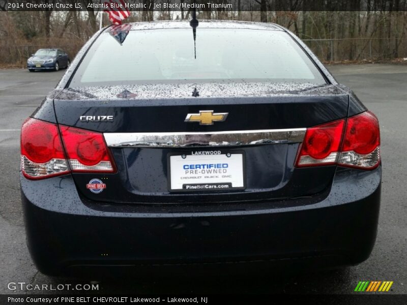 Atlantis Blue Metallic / Jet Black/Medium Titanium 2014 Chevrolet Cruze LS