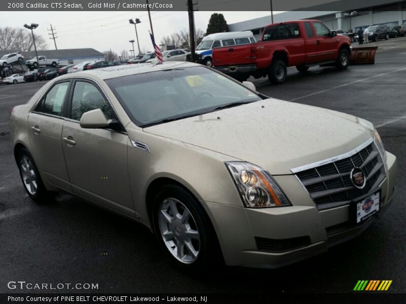 Gold Mist / Cashmere/Cocoa 2008 Cadillac CTS Sedan