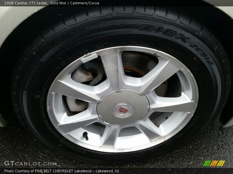 Gold Mist / Cashmere/Cocoa 2008 Cadillac CTS Sedan