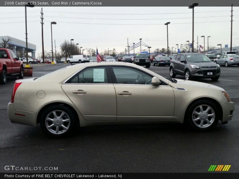 Gold Mist / Cashmere/Cocoa 2008 Cadillac CTS Sedan