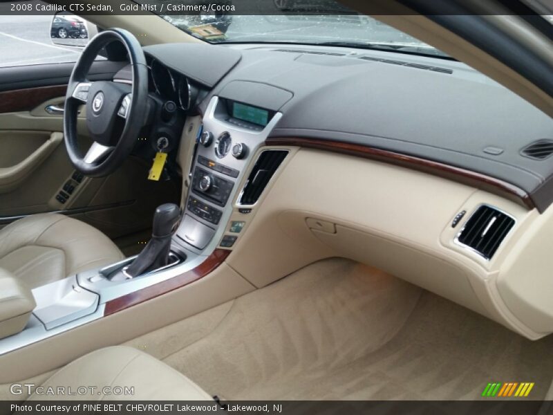 Gold Mist / Cashmere/Cocoa 2008 Cadillac CTS Sedan