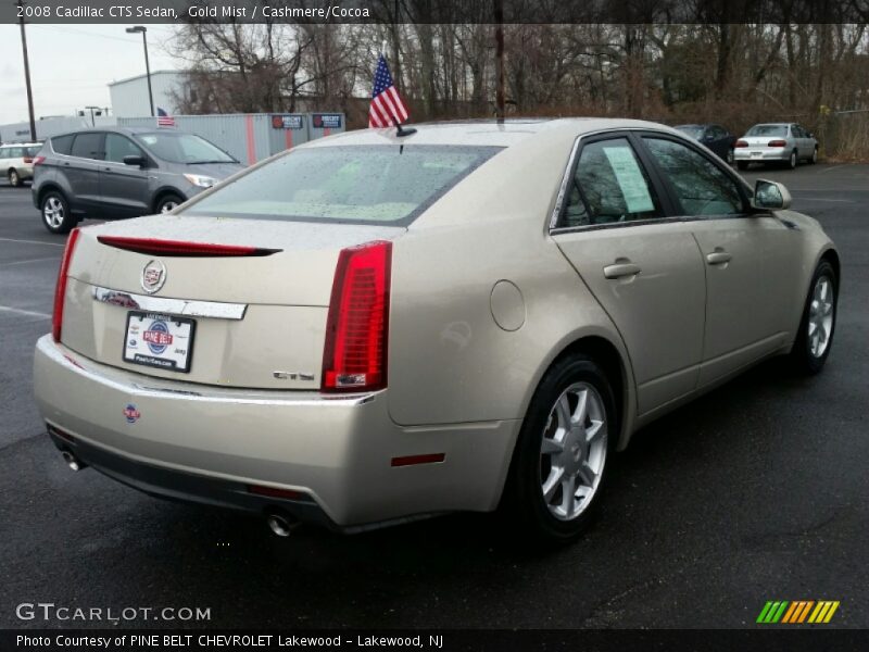 Gold Mist / Cashmere/Cocoa 2008 Cadillac CTS Sedan