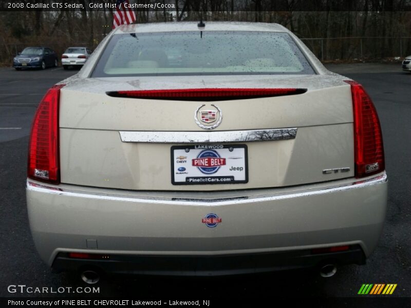 Gold Mist / Cashmere/Cocoa 2008 Cadillac CTS Sedan