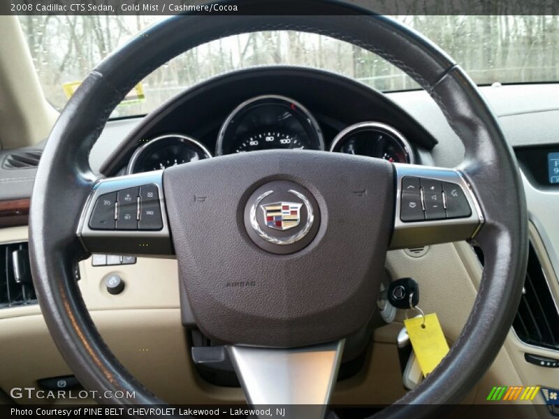 Gold Mist / Cashmere/Cocoa 2008 Cadillac CTS Sedan