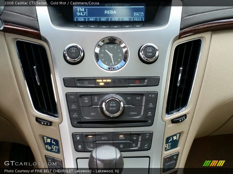 Gold Mist / Cashmere/Cocoa 2008 Cadillac CTS Sedan