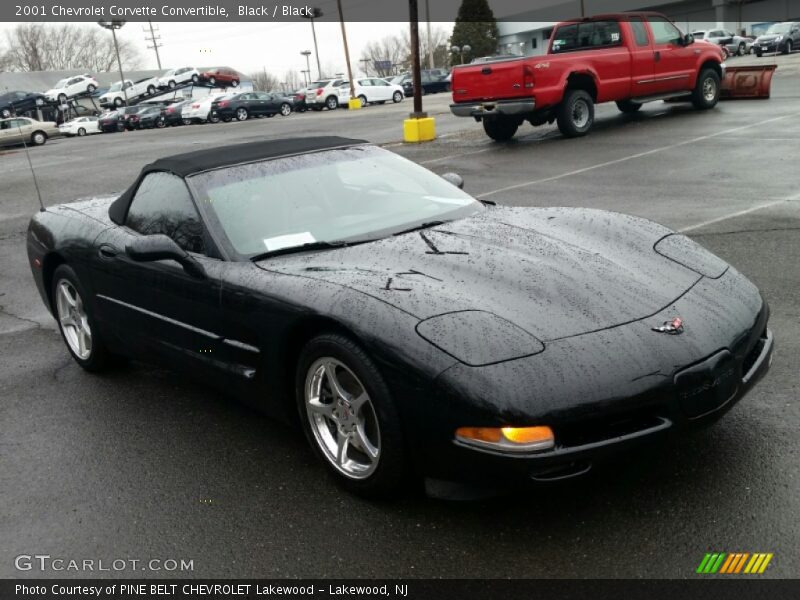 Black / Black 2001 Chevrolet Corvette Convertible