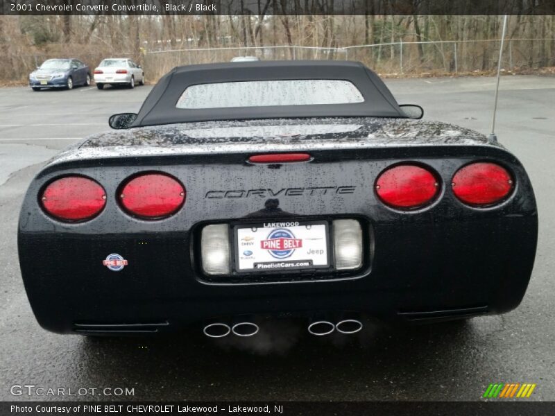 Black / Black 2001 Chevrolet Corvette Convertible