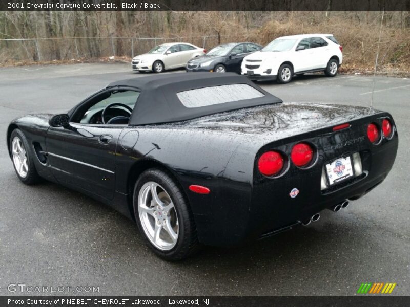 Black / Black 2001 Chevrolet Corvette Convertible