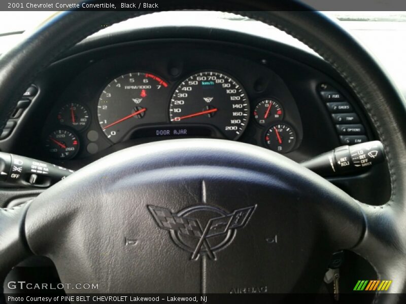 Black / Black 2001 Chevrolet Corvette Convertible