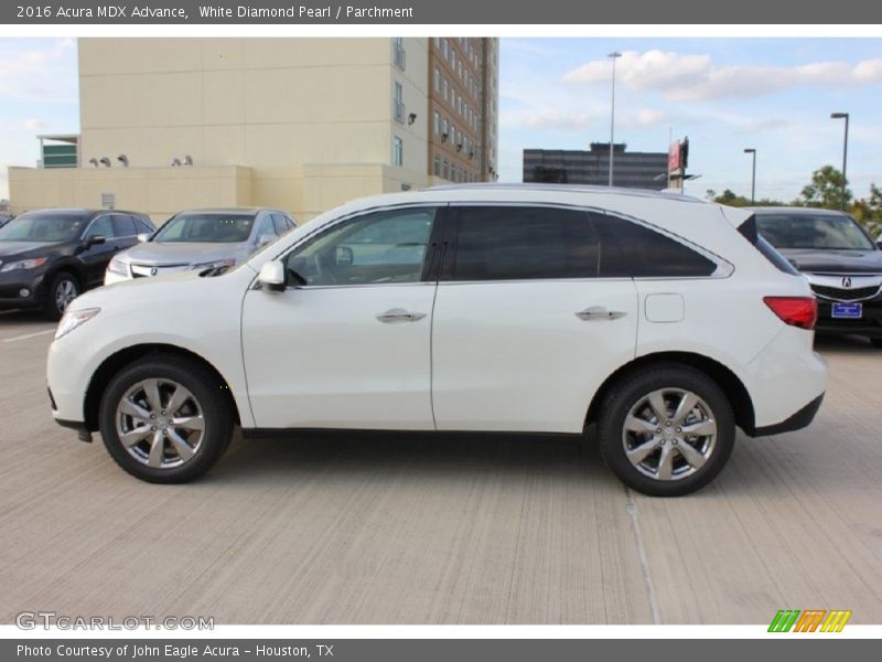 White Diamond Pearl / Parchment 2016 Acura MDX Advance