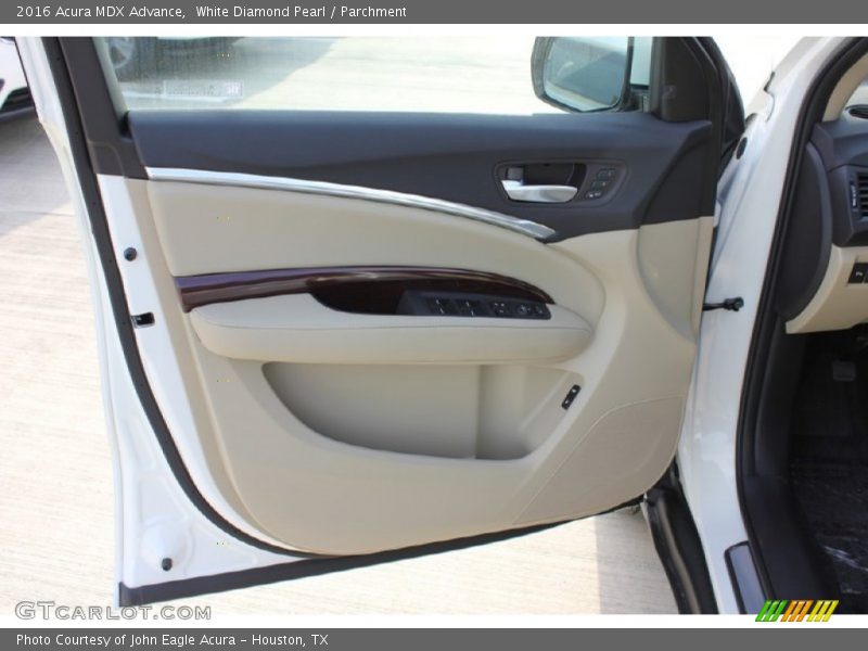 White Diamond Pearl / Parchment 2016 Acura MDX Advance