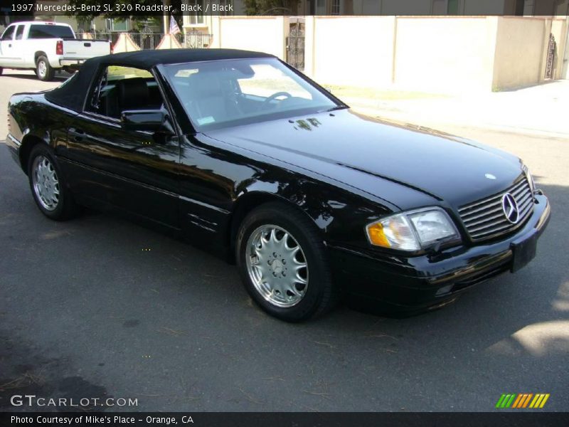 Black / Black 1997 Mercedes-Benz SL 320 Roadster