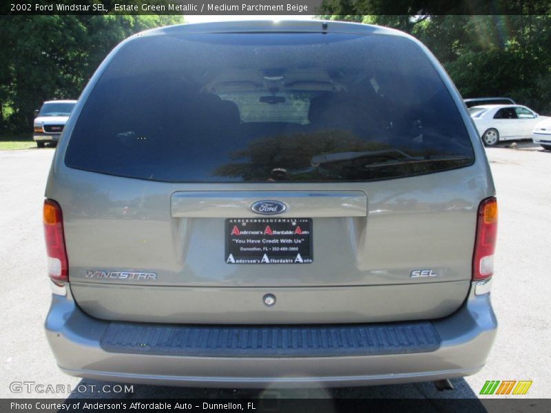 Estate Green Metallic / Medium Parchment Beige 2002 Ford Windstar SEL
