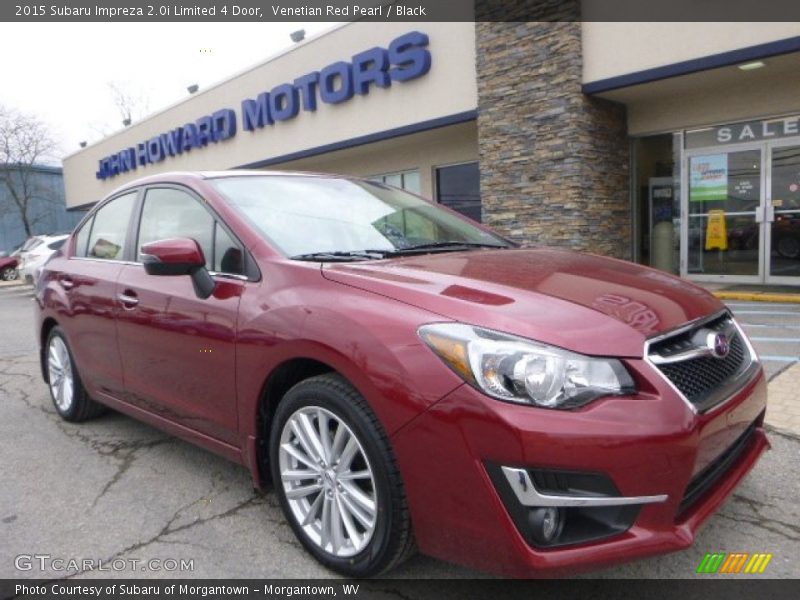 Venetian Red Pearl / Black 2015 Subaru Impreza 2.0i Limited 4 Door