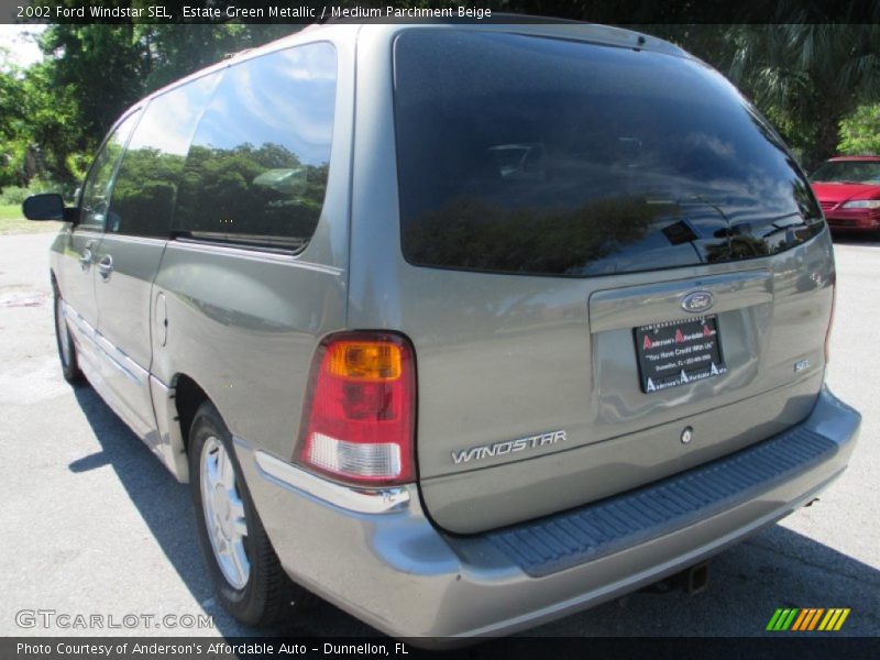 Estate Green Metallic / Medium Parchment Beige 2002 Ford Windstar SEL