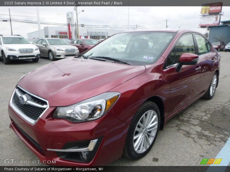 Venetian Red Pearl / Black 2015 Subaru Impreza 2.0i Limited 4 Door