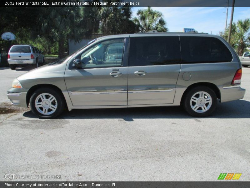 Estate Green Metallic / Medium Parchment Beige 2002 Ford Windstar SEL