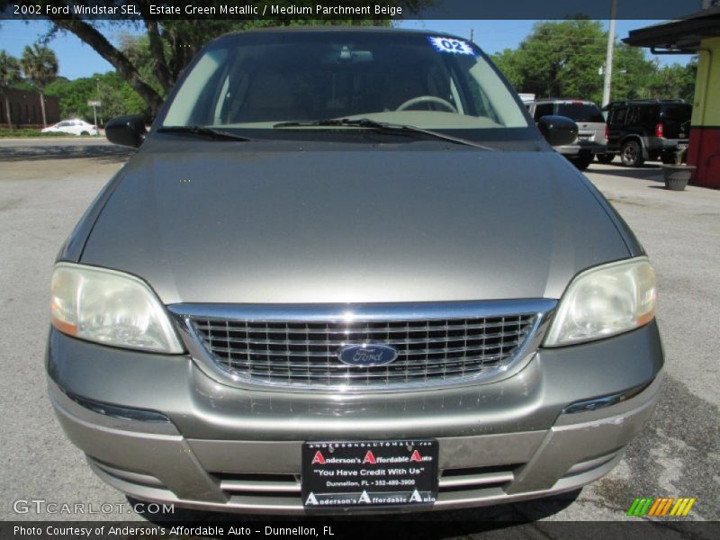 Estate Green Metallic / Medium Parchment Beige 2002 Ford Windstar SEL