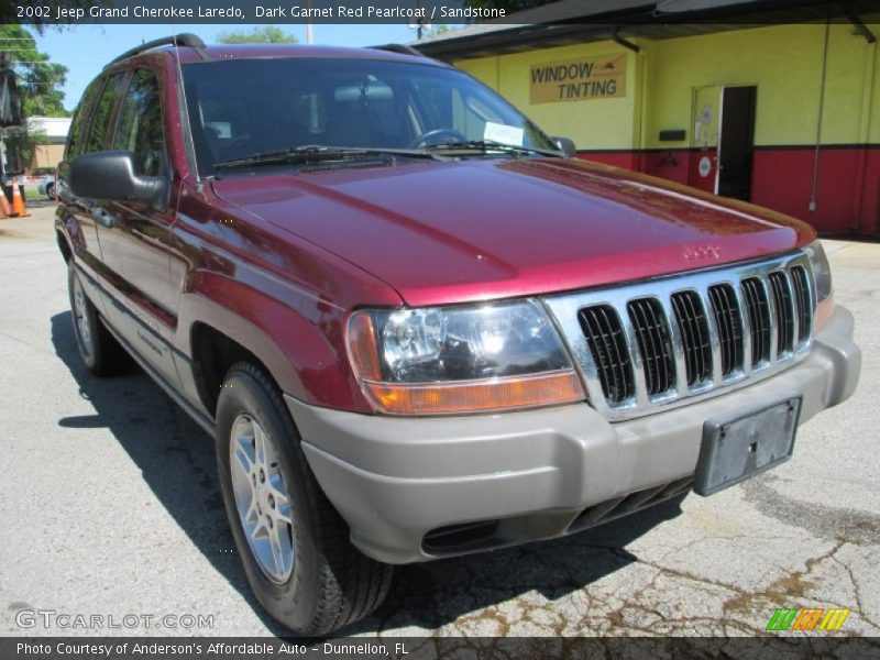 Dark Garnet Red Pearlcoat / Sandstone 2002 Jeep Grand Cherokee Laredo