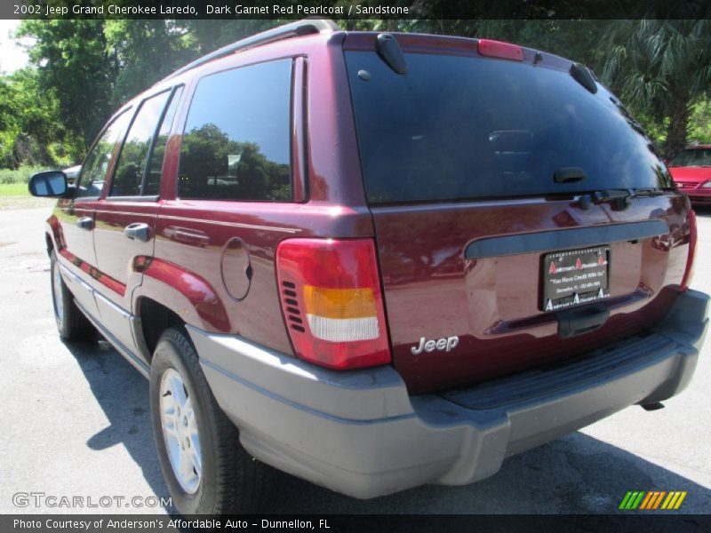 Dark Garnet Red Pearlcoat / Sandstone 2002 Jeep Grand Cherokee Laredo