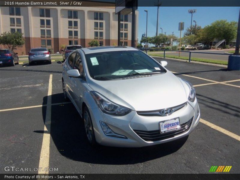 Silver / Gray 2016 Hyundai Elantra Limited