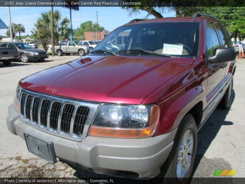 Dark Garnet Red Pearlcoat / Sandstone 2002 Jeep Grand Cherokee Laredo