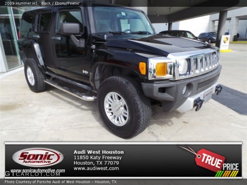 Black / Ebony/Pewter 2009 Hummer H3
